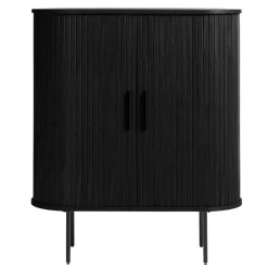 Wohnen Highboards<Ovales Highboard mit Schiebetüren - Venutura