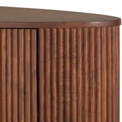 Wohnen Tv & Hifi-Möbel|Lowboards<Ovales Retro TV Lowboard aus Akazie - Chalil