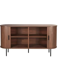Wohnen Sideboards<Ovales Sideboard mit Schiebetüren - Arura