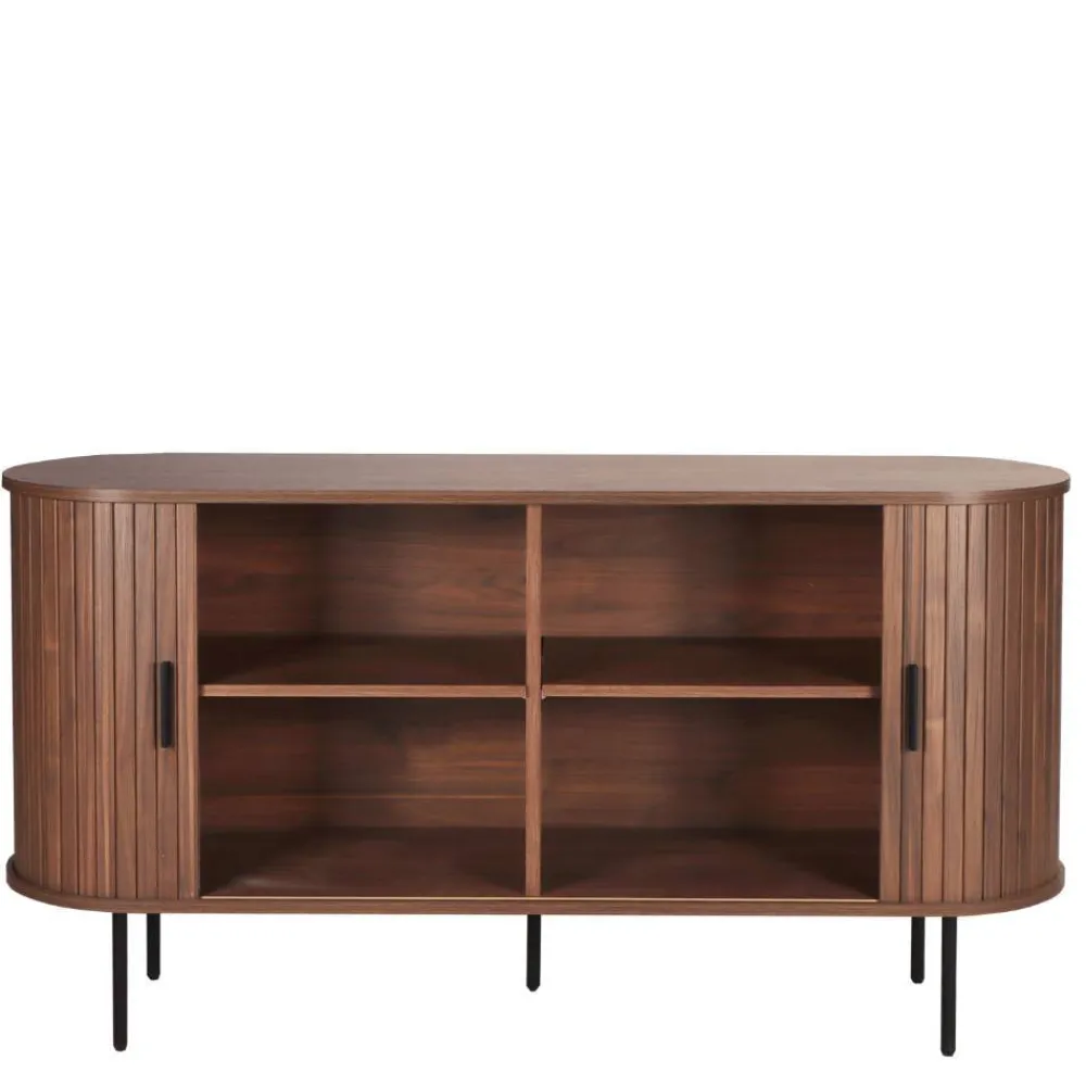 Wohnen Sideboards<Ovales Sideboard mit Schiebetüren - Arura