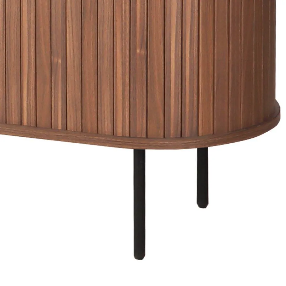 Wohnen Sideboards<Ovales Sideboard mit Schiebetüren - Arura