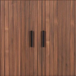 Wohnen Sideboards<Ovales Sideboard mit Schiebetüren - Arura