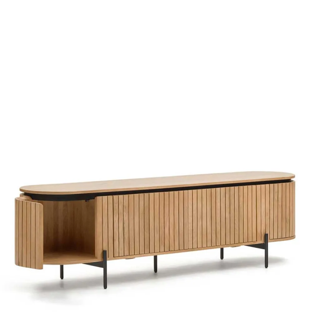 Wohnen Tv & Hifi-Möbel<Ovales TV Board 200x55x43 cm - Ilvenda