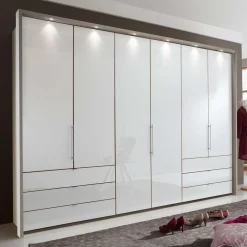 Wohnen Kleiderschränke|Schränke<Passepartout Kleiderschrank mit LED Beleuchtung - Tumiva