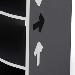 Wohnen Tische<PC Schreibtisch in Anthrazit mit Weiß - Venatio