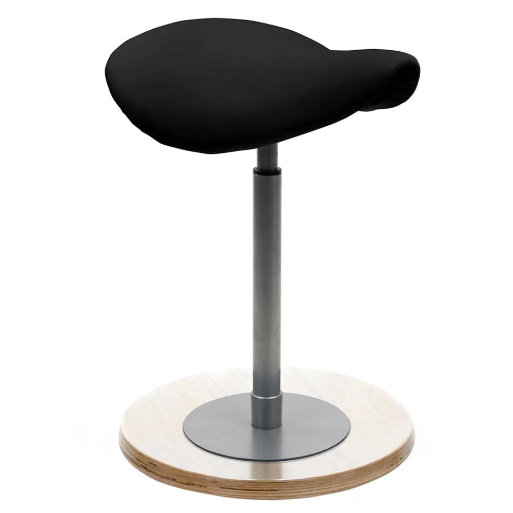 Wohnen Hocker<Pendelhocker mit Sattelsitz in Schwarz - Vilaroma