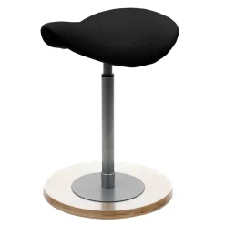 Wohnen Hocker<Pendelhocker mit Sattelsitz in Schwarz - Vilaroma
