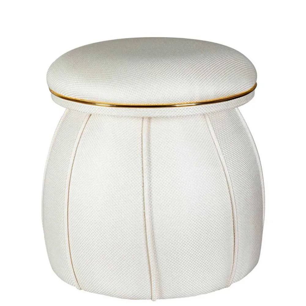Wohnen Hocker<Pilz Design Hocker in Cremeweiß - Caio
