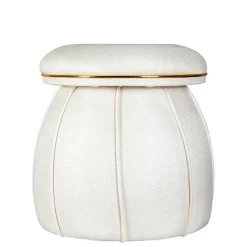 Wohnen Hocker<Pilz Design Hocker in Cremeweiß - Caio