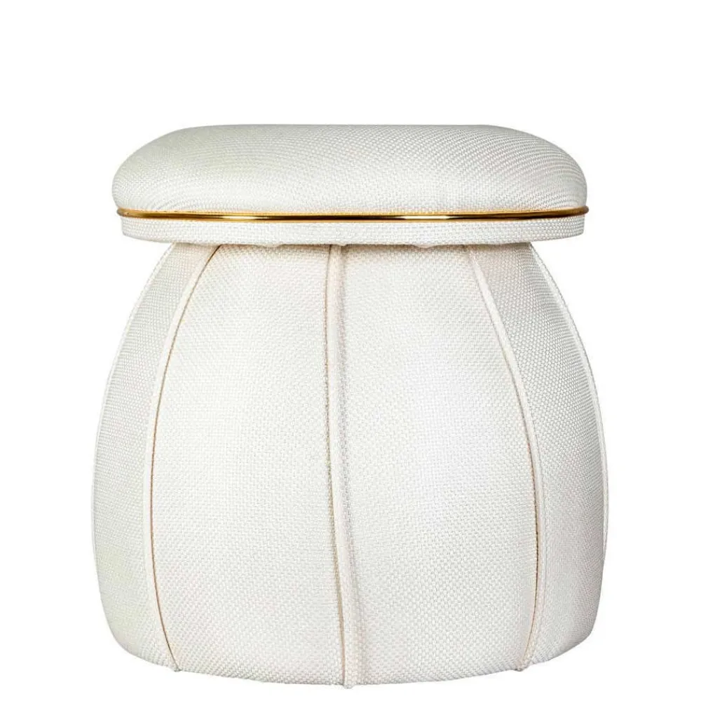 Wohnen Hocker<Pilz Design Hocker in Cremeweiß - Caio