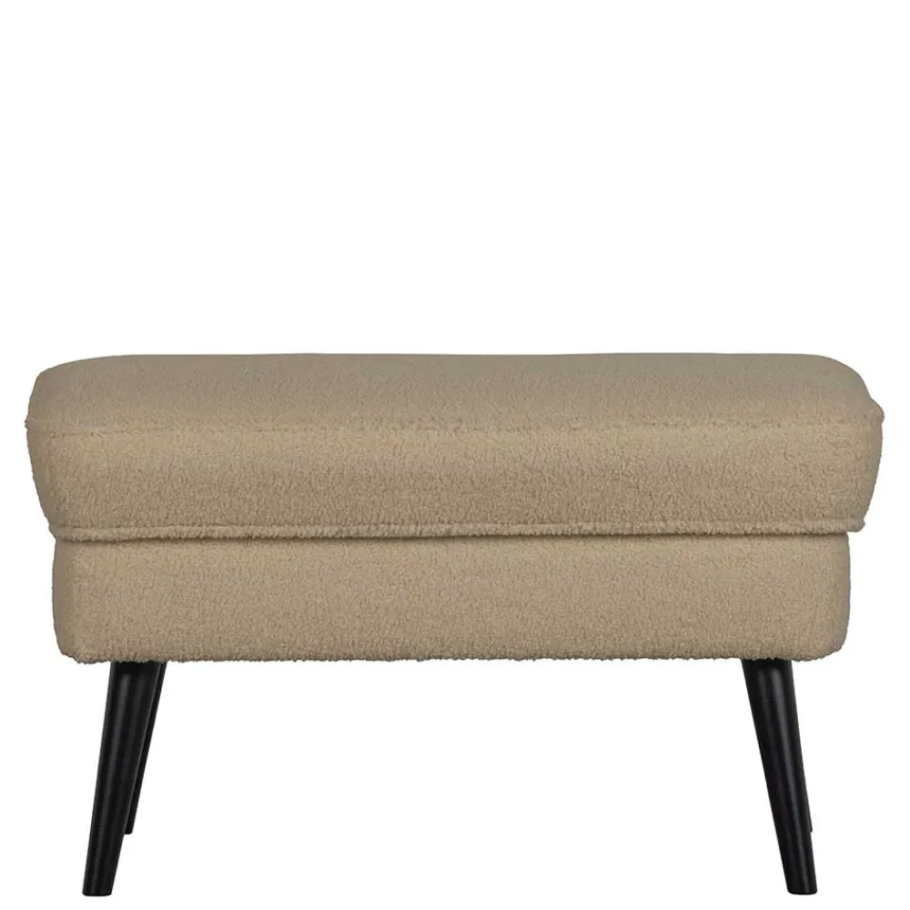 Wohnen Hocker<Plüsch Hocker in Beige - Williams