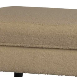 Wohnen Hocker<Plüsch Hocker in Beige - Williams