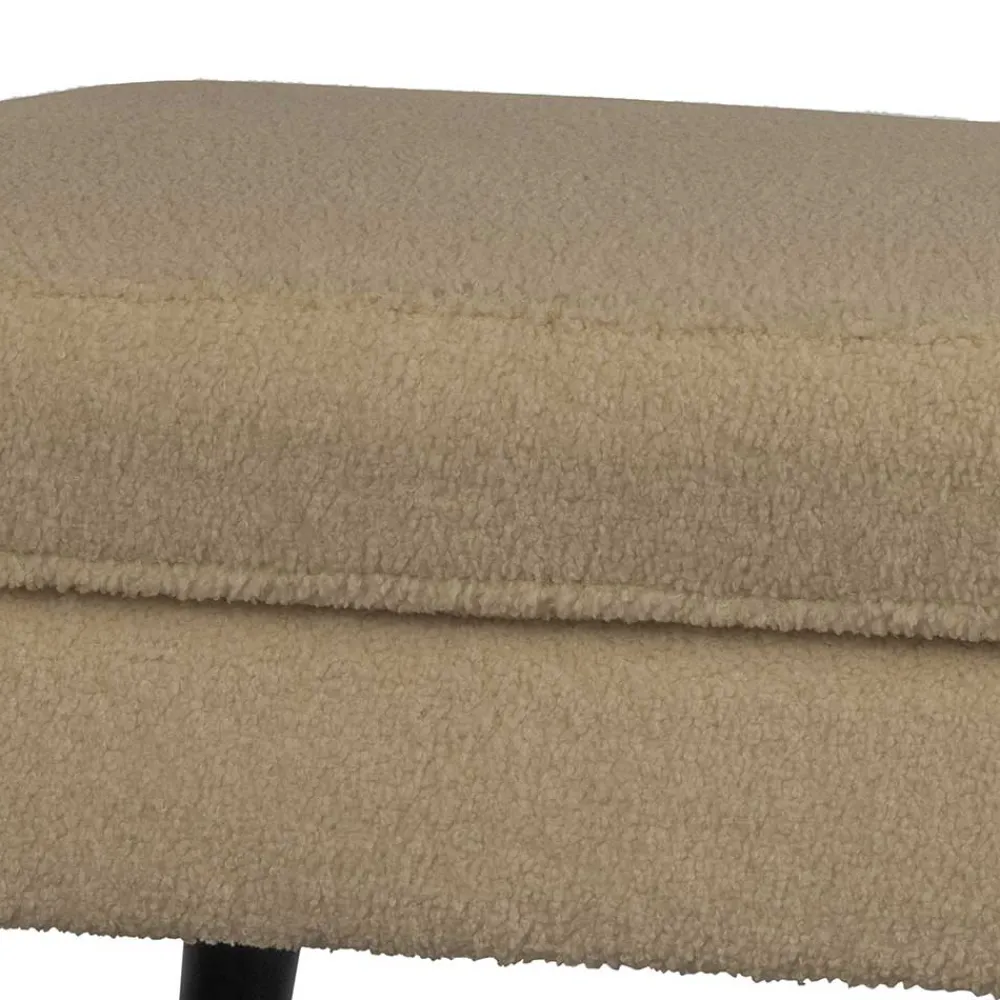 Wohnen Hocker<Plüsch Hocker in Beige - Williams