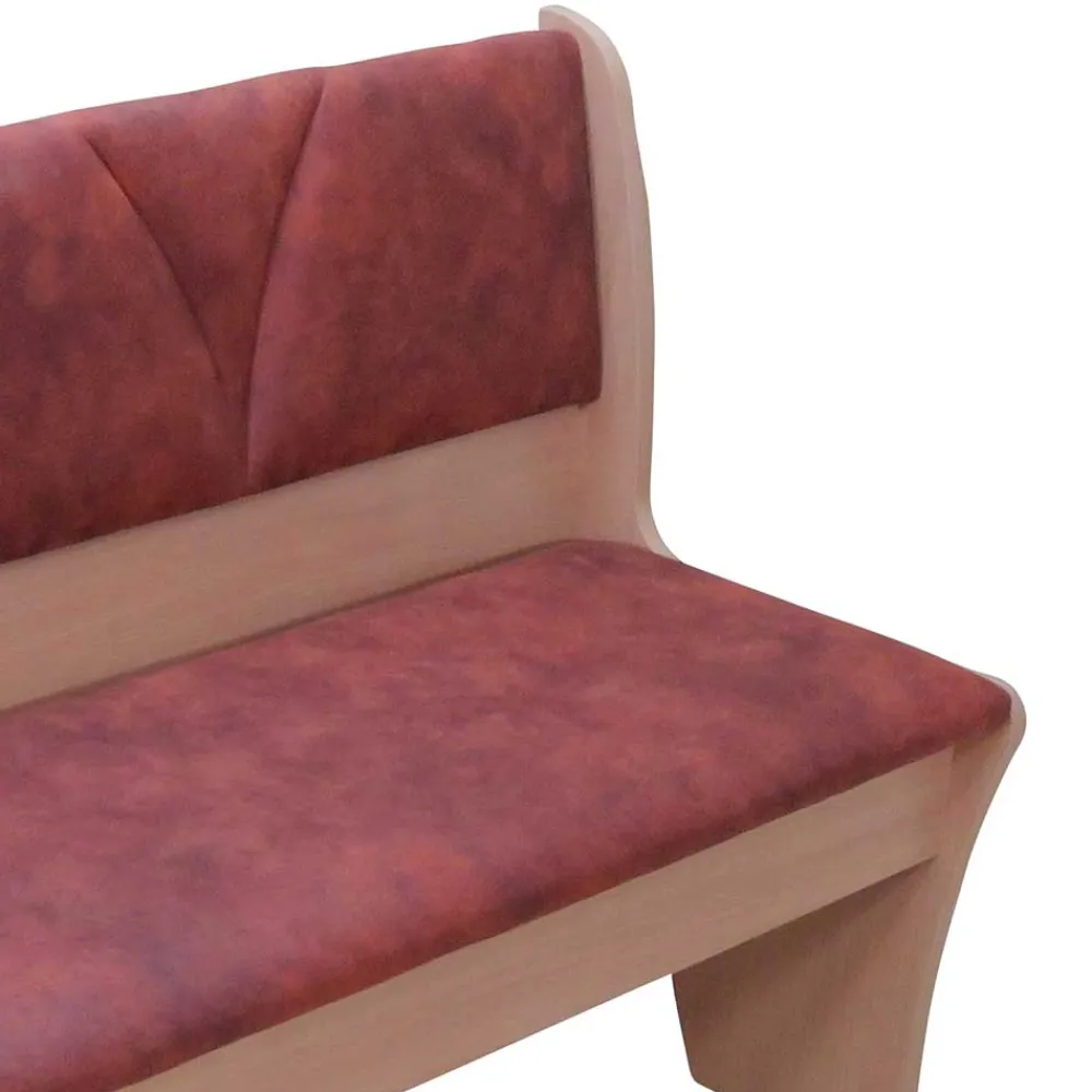 Wohnen Sitzbank<Polsterbank mit Truhe 120cm Loisan in Cognac Vintage