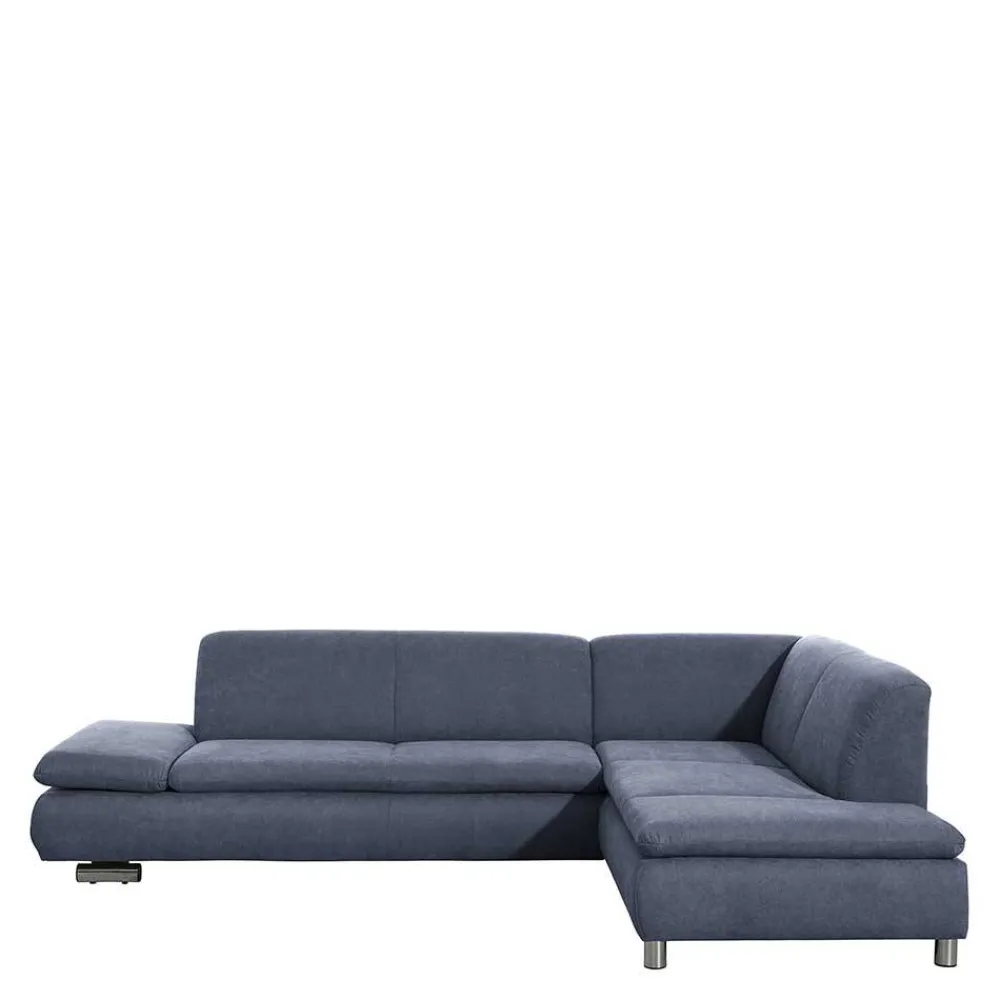 Wohnen Sofas<Polsterecke in Blau mit Chrom - Lex