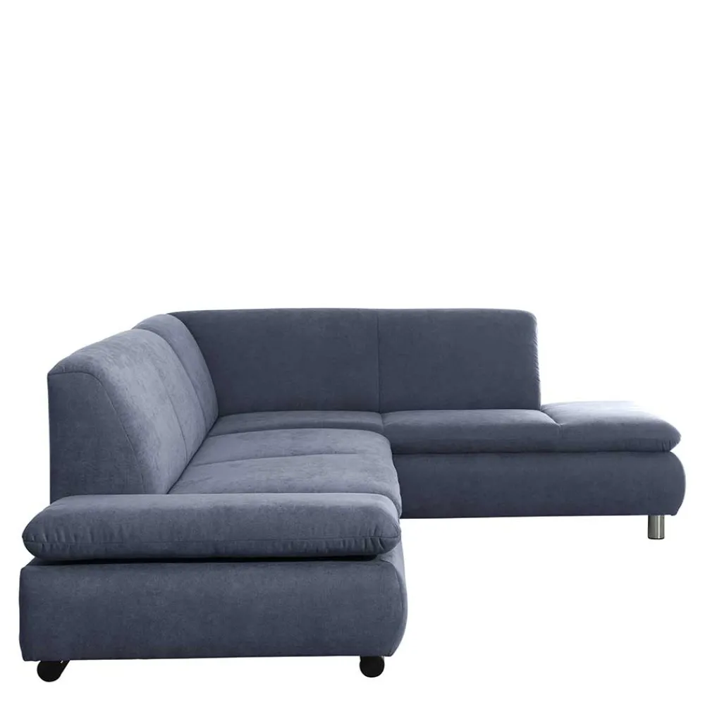 Wohnen Sofas<Polsterecke in Blau mit Chrom - Lex