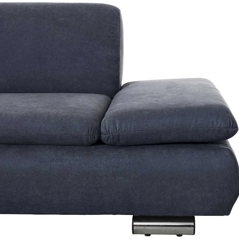 Wohnen Sofas<Polsterecke in Blau mit Chrom - Lex
