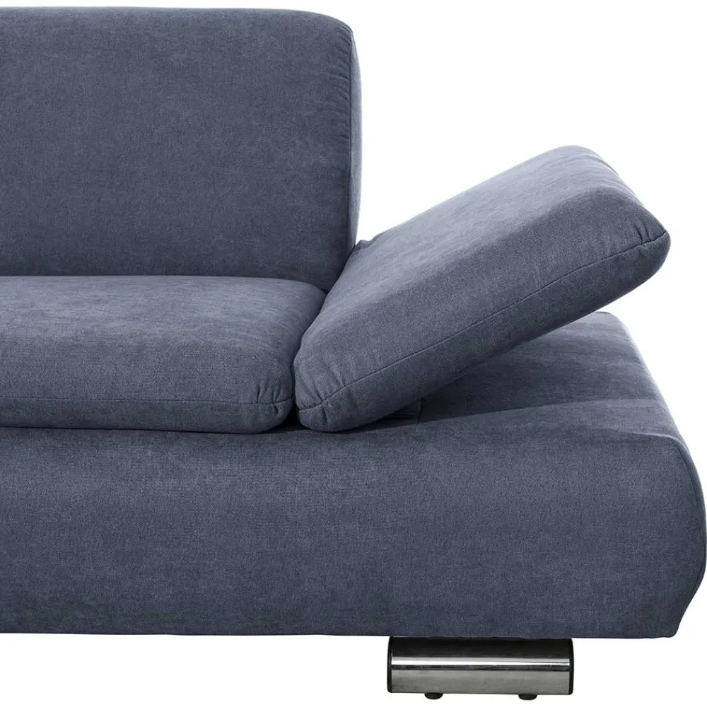 Wohnen Sofas<Polsterecke in Blau mit Chrom - Lex