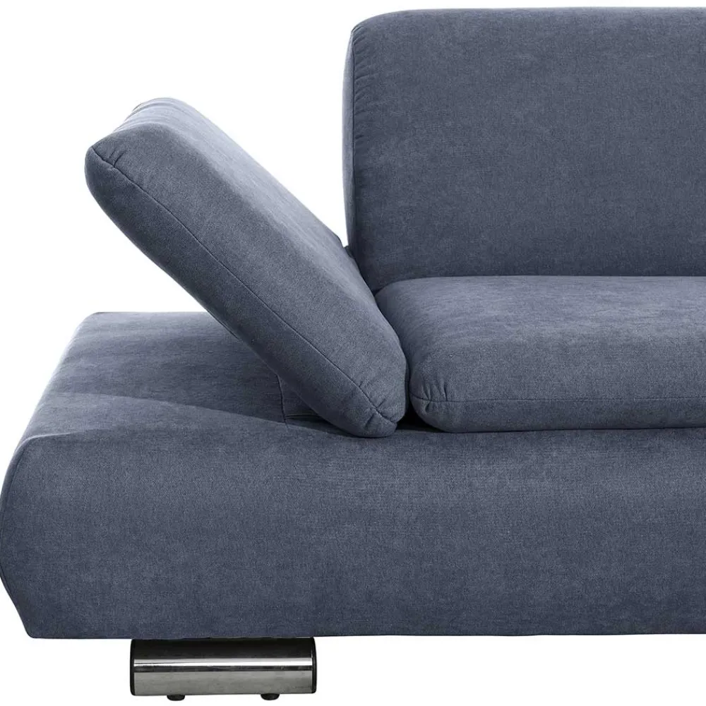 Wohnen Sofas<Polsterecke in Blau mit Chrom - Lex