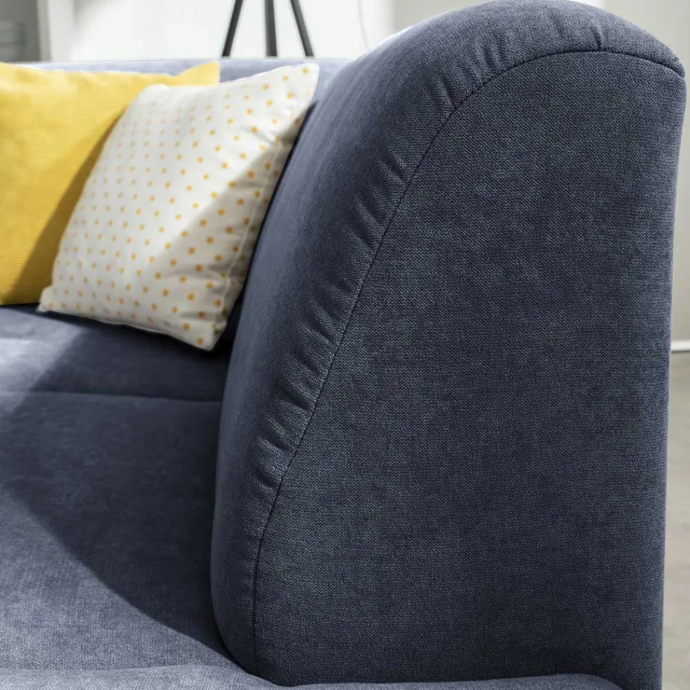 Wohnen Sofas<Polsterecke in Blau mit Chrom - Lex