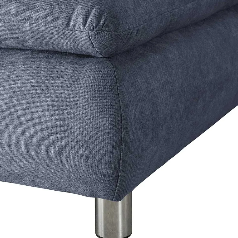 Wohnen Sofas<Polsterecke in Blau mit Chrom - Lex