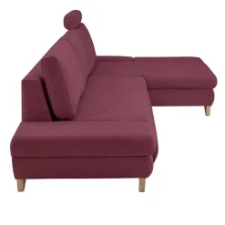 Wohnen Sofas<Polsterecke in Bordeaux Rot Velours - Baonga