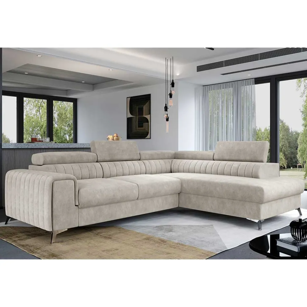Wohnen Sofas<Polsterecke in Cremeweiß mit Federkern - Emricanno