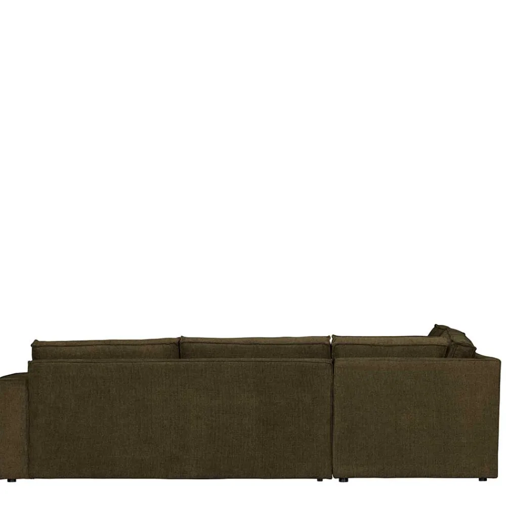 Wohnen Sofas<Polsterecke in Dunkelgrün Stoffbezug - Sangro