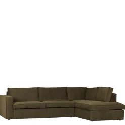 Wohnen Sofas<Polsterecke in Dunkelgrün Stoffbezug - Sangro