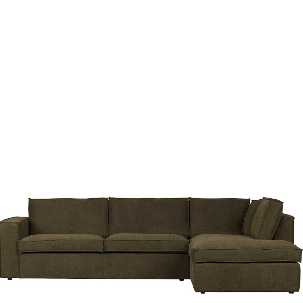 Wohnen Sofas<Polsterecke in Dunkelgrün Stoffbezug - Sangro