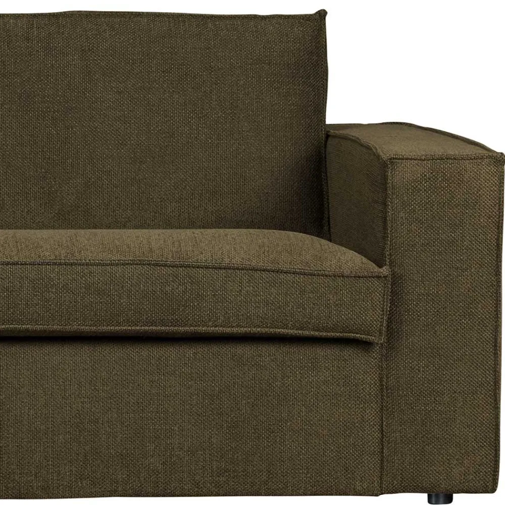 Wohnen Sofas<Polsterecke in Dunkelgrün Stoffbezug - Sangro