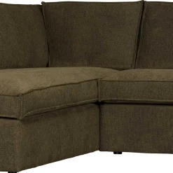 Wohnen Sofas<Polsterecke in Dunkelgrün Stoffbezug - Sangro