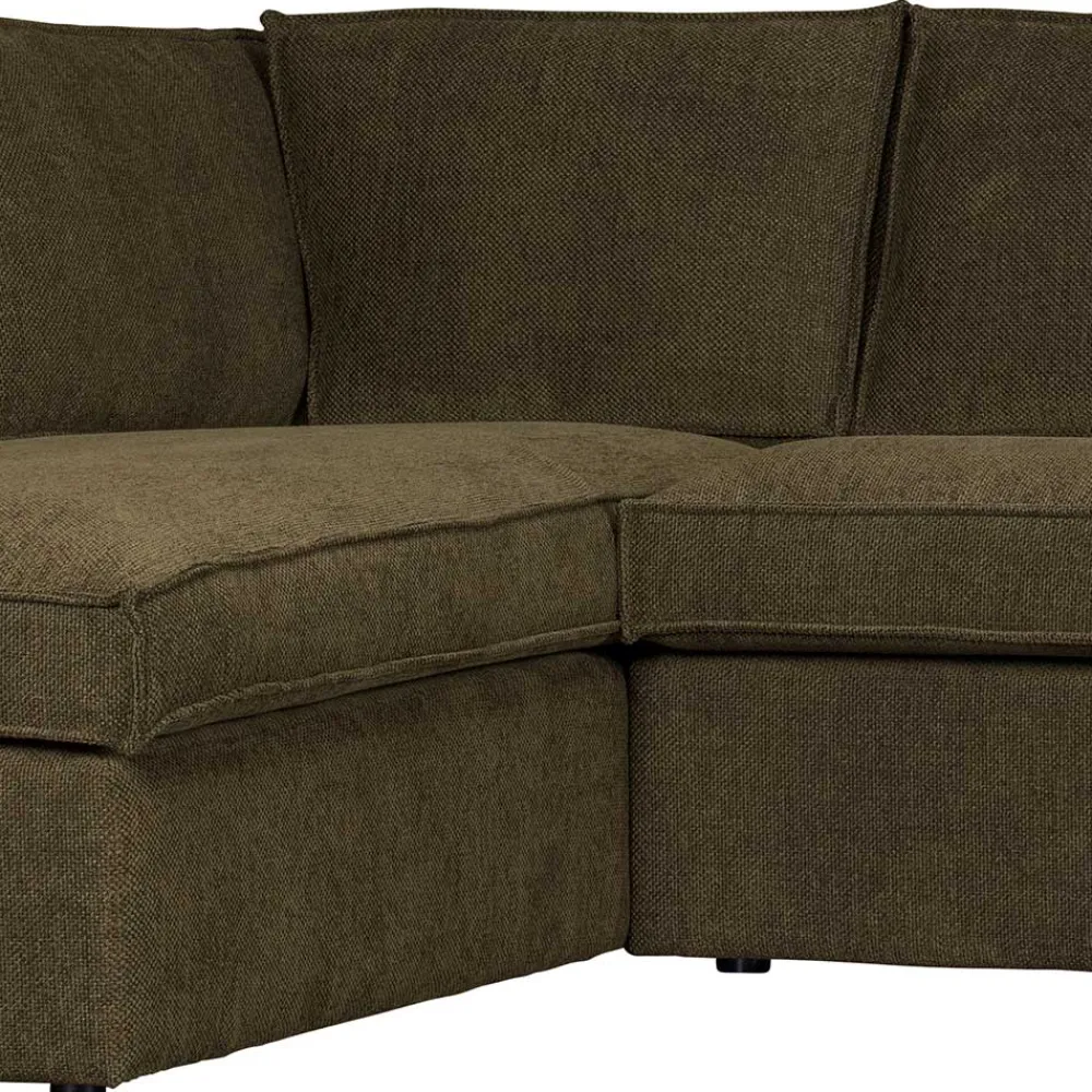 Wohnen Sofas<Polsterecke in Dunkelgrün Stoffbezug - Sangro