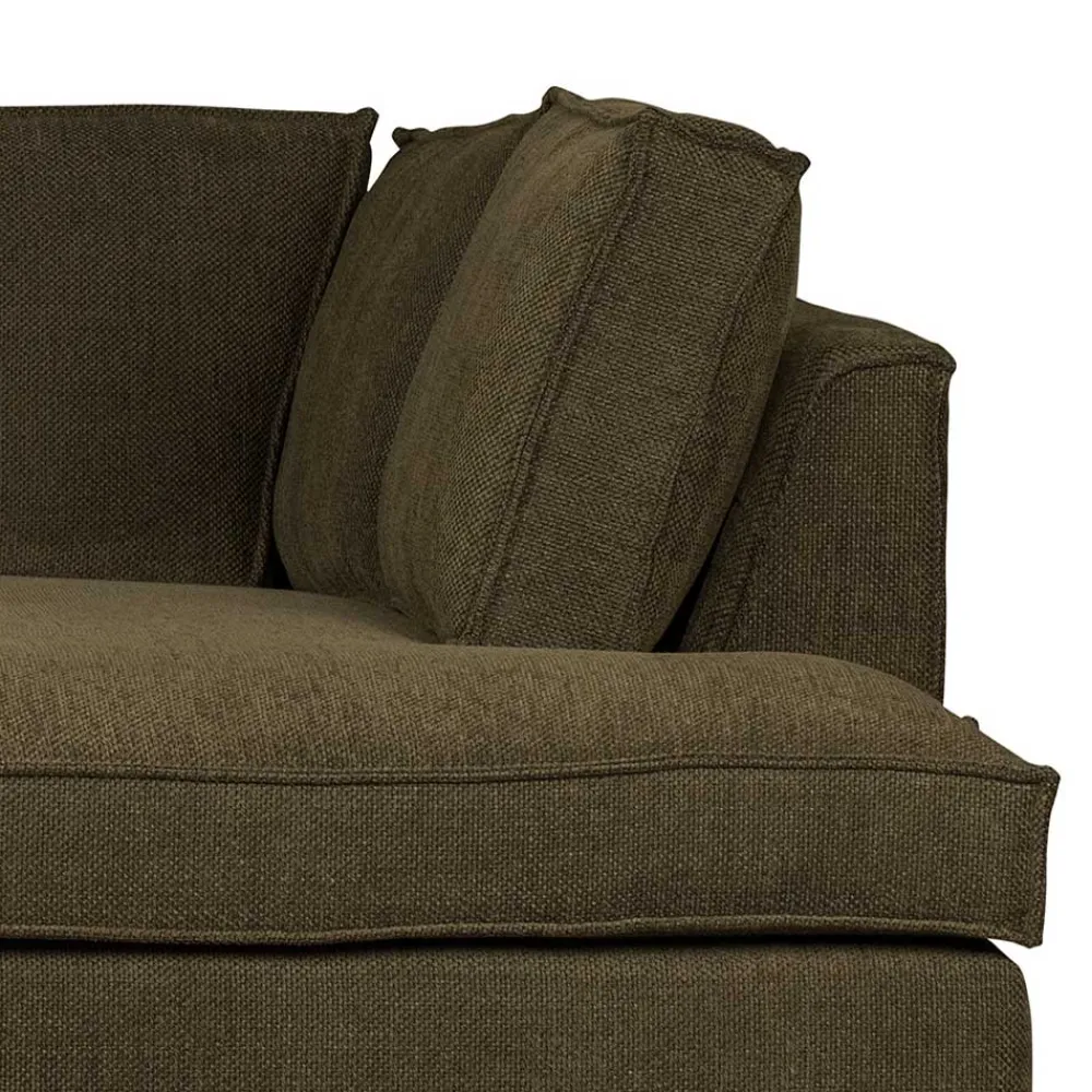 Wohnen Sofas<Polsterecke in Dunkelgrün Stoffbezug - Sangro