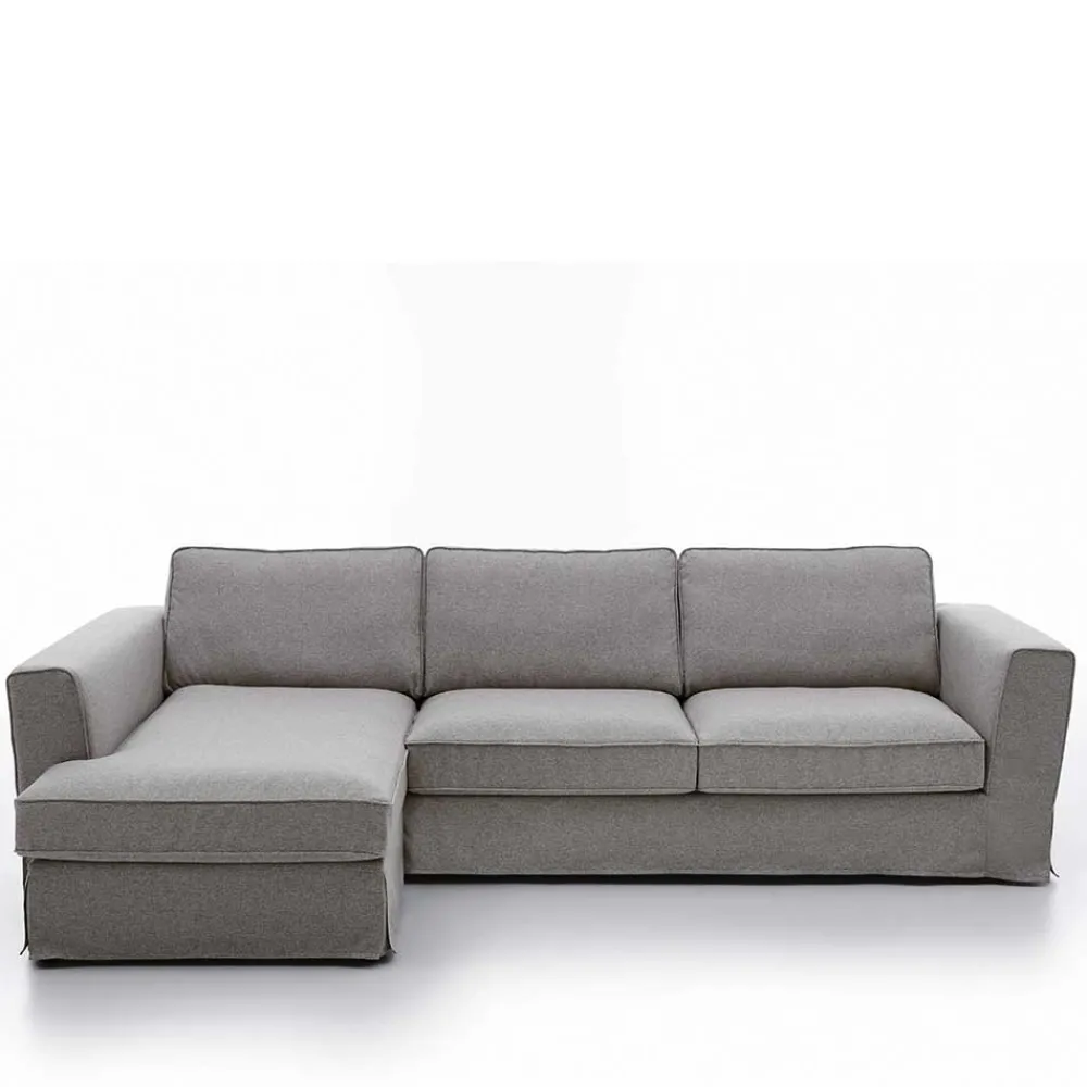 Wohnen Sofas<Polsterecke in Grau Webstoff - Valtte