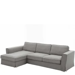 Wohnen Sofas<Polsterecke in Grau Webstoff - Valtte