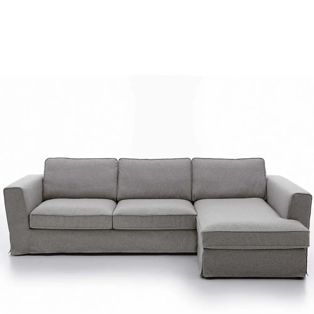 Wohnen Sofas<Polsterecke in Grau Webstoff - Valtte