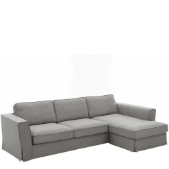 Wohnen Sofas<Polsterecke in Grau Webstoff - Valtte
