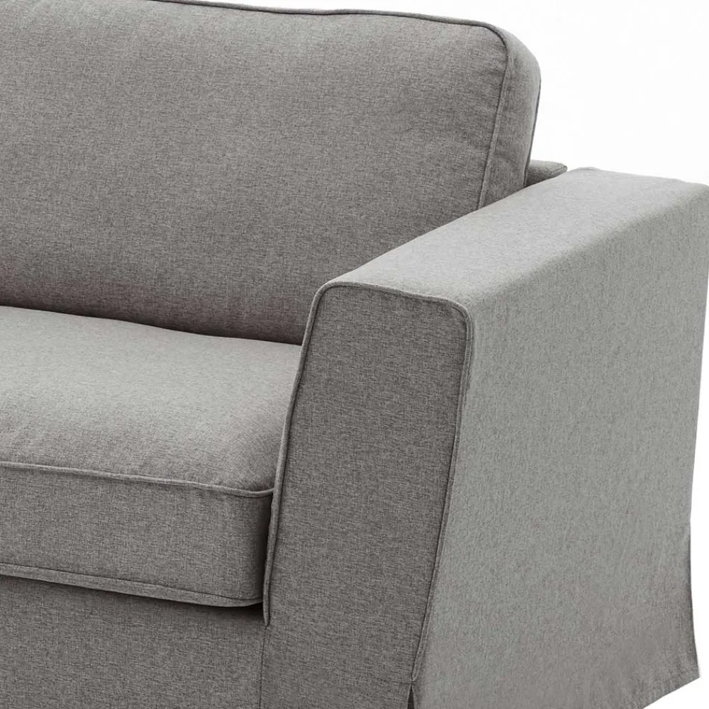 Wohnen Sofas<Polsterecke in Grau Webstoff - Valtte