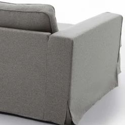 Wohnen Sofas<Polsterecke in Grau Webstoff - Valtte