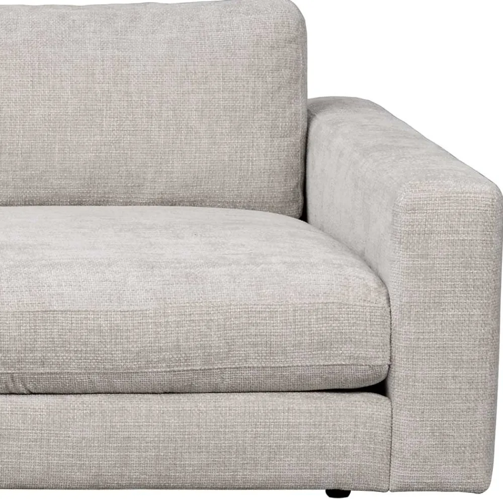 Wohnen Sofas<Polsterecke in Hellgrau Stoffbezug - Esmen
