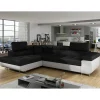 Wohnen Sofas<Polsterecke in Schwarzbraun Weiß mit Funktion - Ziariva