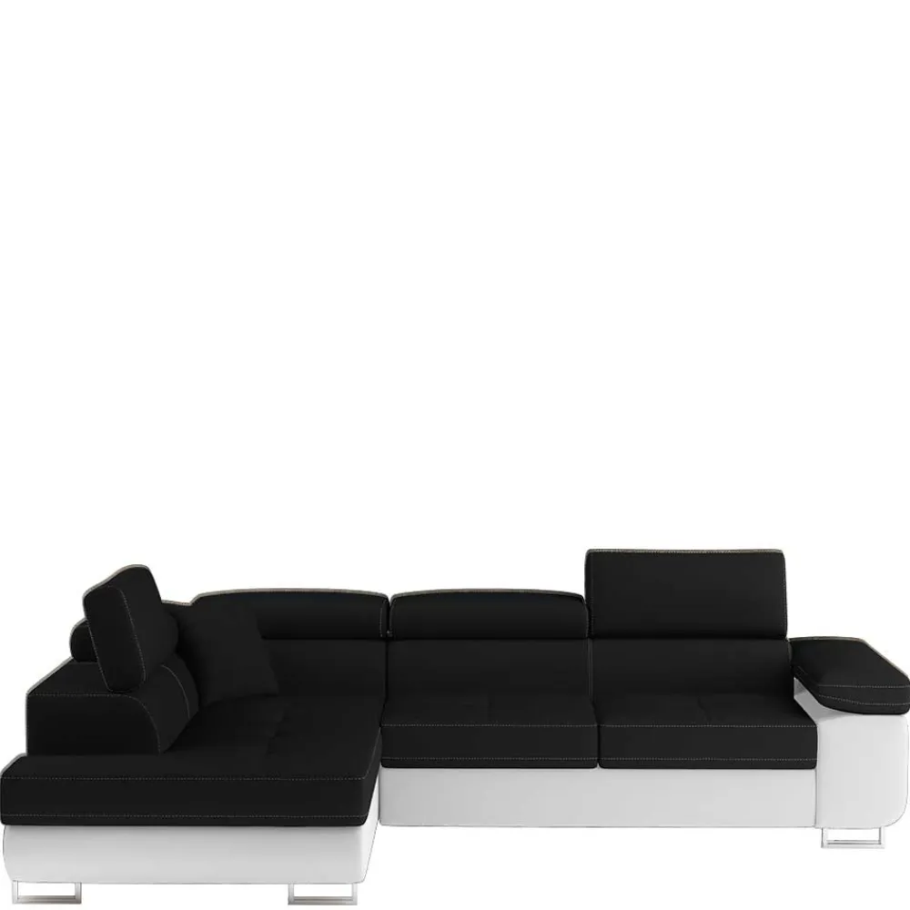 Wohnen Sofas<Polsterecke in Schwarzbraun Weiß mit Funktion - Ziariva