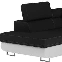 Wohnen Sofas<Polsterecke in Schwarzbraun Weiß mit Funktion - Ziariva