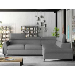 Wohnen Betten|Sofas<Polsterecke mit Schlaffunktion in Grau - Downforce