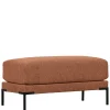 Wohnen Hocker<Polsterhocker aus Chenille in Rostbraun - Brixx