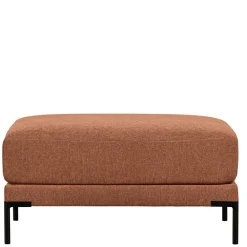 Wohnen Hocker<Polsterhocker aus Chenille in Rostbraun - Brixx
