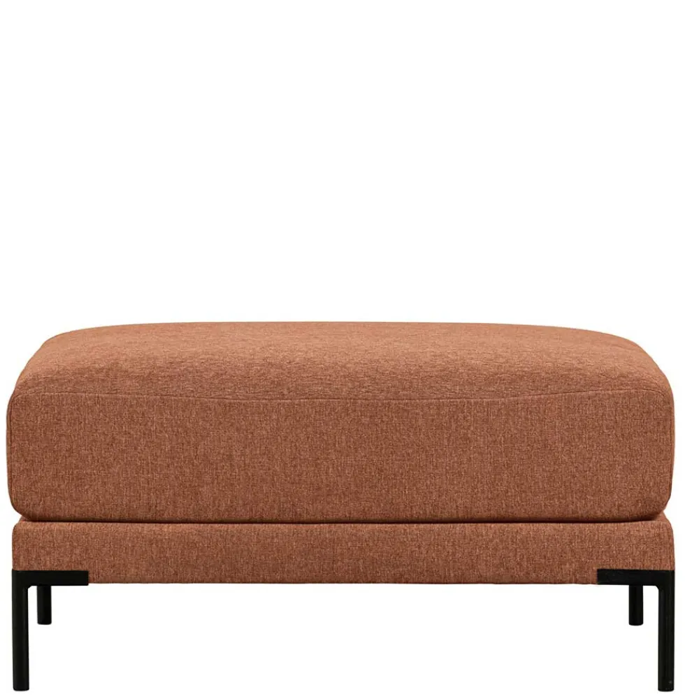 Wohnen Hocker<Polsterhocker aus Chenille in Rostbraun - Brixx