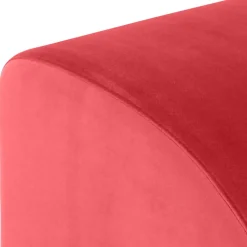 Wohnen Hocker<Polsterhocker aus rotem Samtvelours - Haniata