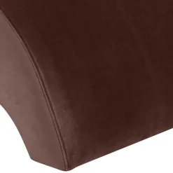 Wohnen Hocker<Polsterhocker aus Samtvelours in Braun - Vastonia